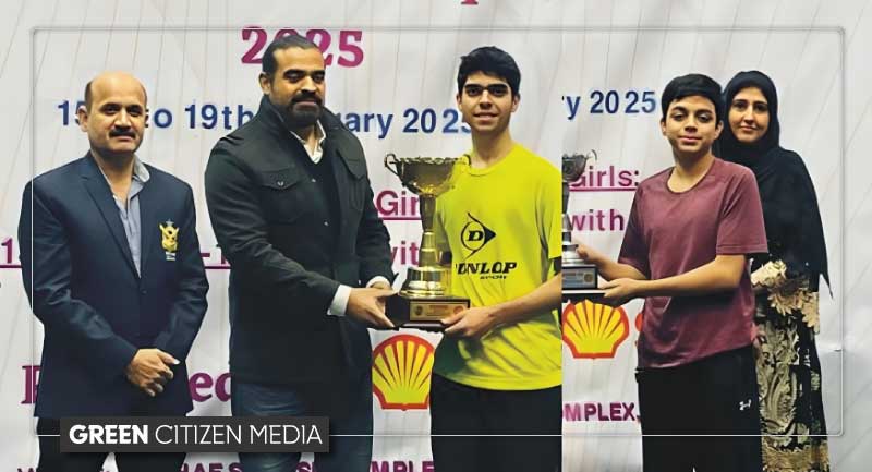 قومی جونیئر اسکواش چیمپئن شپ پاکستان ایئر فورس کے یحییٰ اسد نے جیت لی