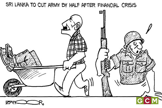 Sri Lanka will slash its army by a third to 135,000 personnel by next year and to 100,000 by 2030